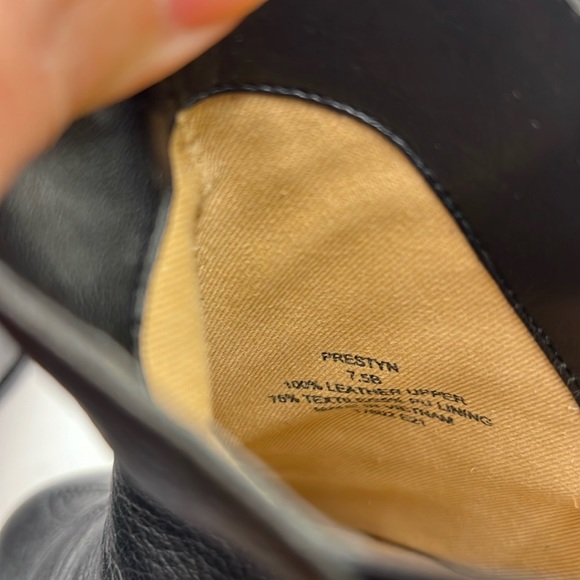Ralph Lauren Prestyn-Bo-Bte Black Tumbled Leather size 7.5 - Picture 5 of 10